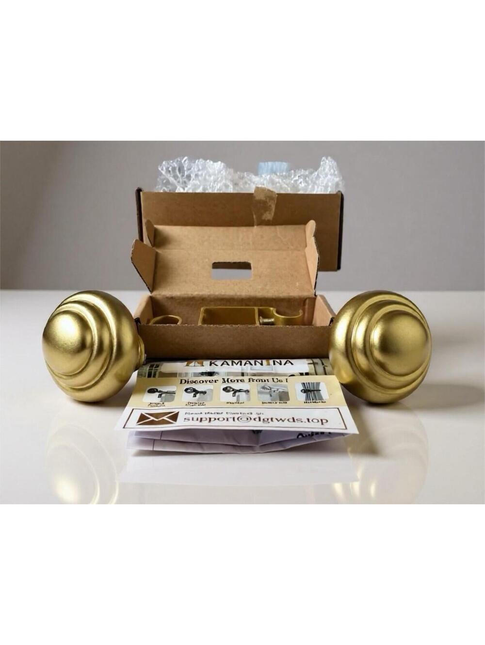 Kamanina Gold Curtain Rod Finials